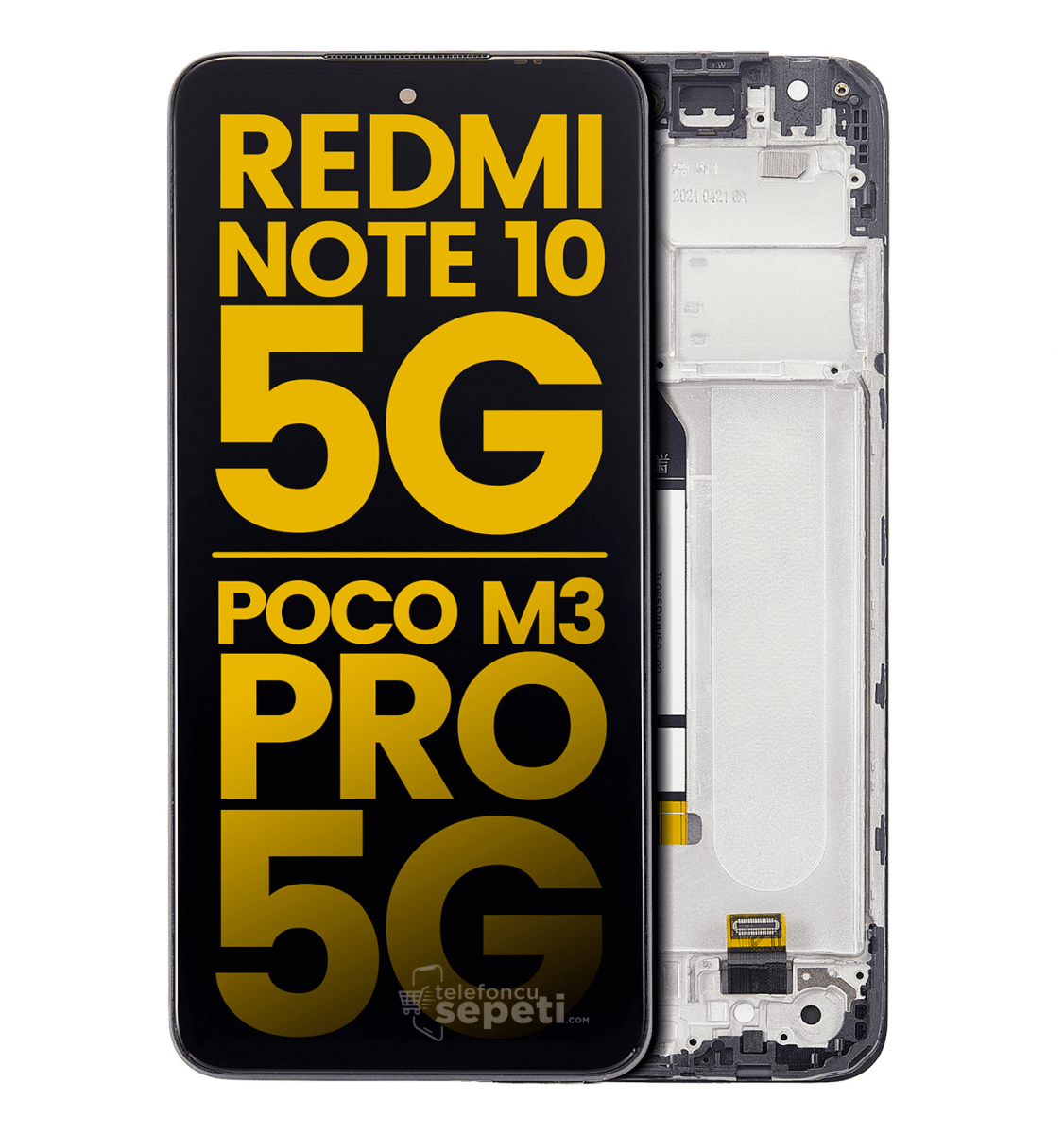 Pocophone M3 Pro Ekran Dokunmatik Siyah Çıtalı %100 Orijinal