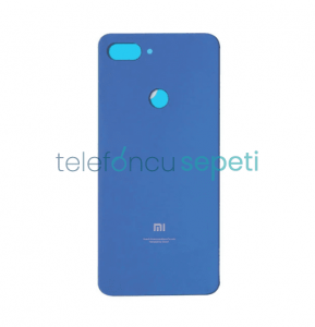 Xiaomi Mi 8 Lite Arka Kapak Pil Kapağı Mavi