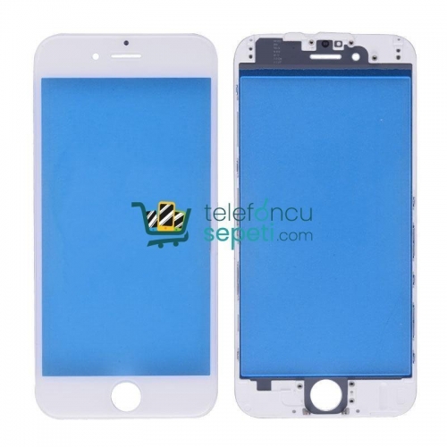 iPhone 6 Lens Ocalı Çıtalı Polarizeli Beyaz