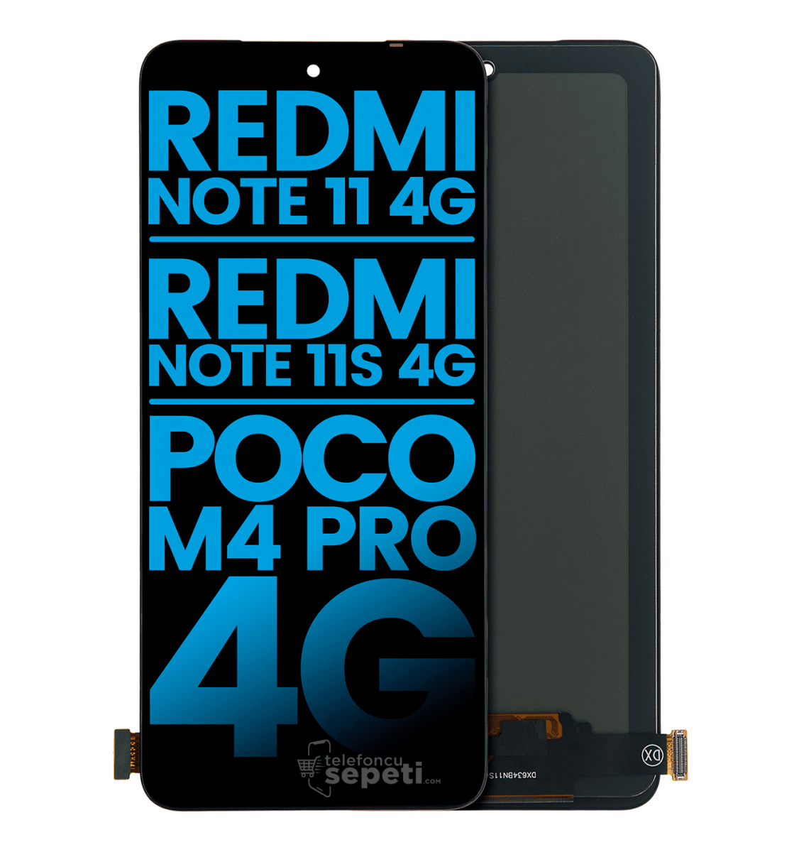 Xiaomi Pocophone M4 Pro Ekran Dokunmatik Siyah Çıtasız A Plus Kalite