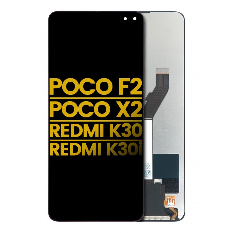 Xiaomi Redmi K30 Ekran Dokunmatik Siyah Çıtasız Orjinal