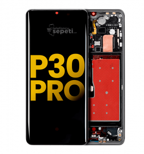 Huawei P30 Pro Dokunmatik Ekran Siyah Çıtalı Orjinal