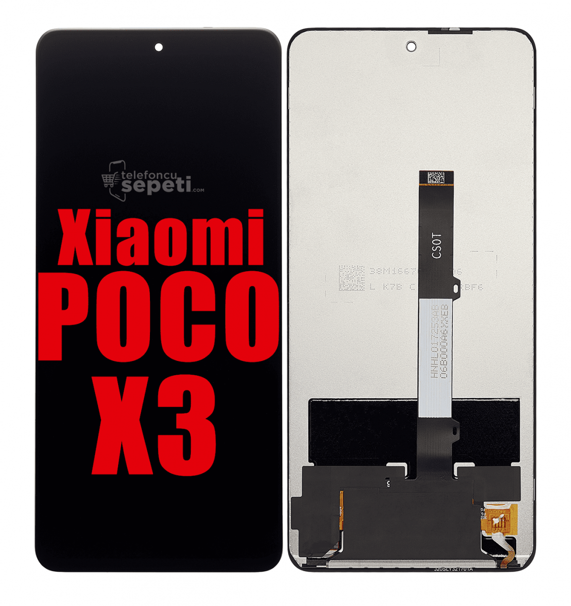 Poco x3 Ekran Dokunmatik Siyah Çıtasız A Plus Kalite