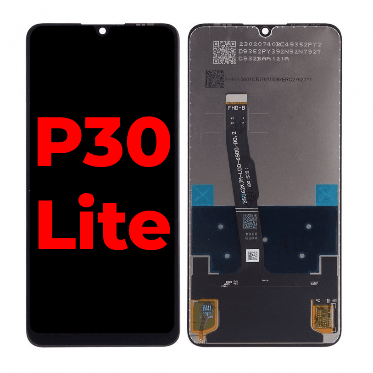 Huawei P30 Lite Dokunmatik Ekran Siyah Çıtasız %100 Orijinal