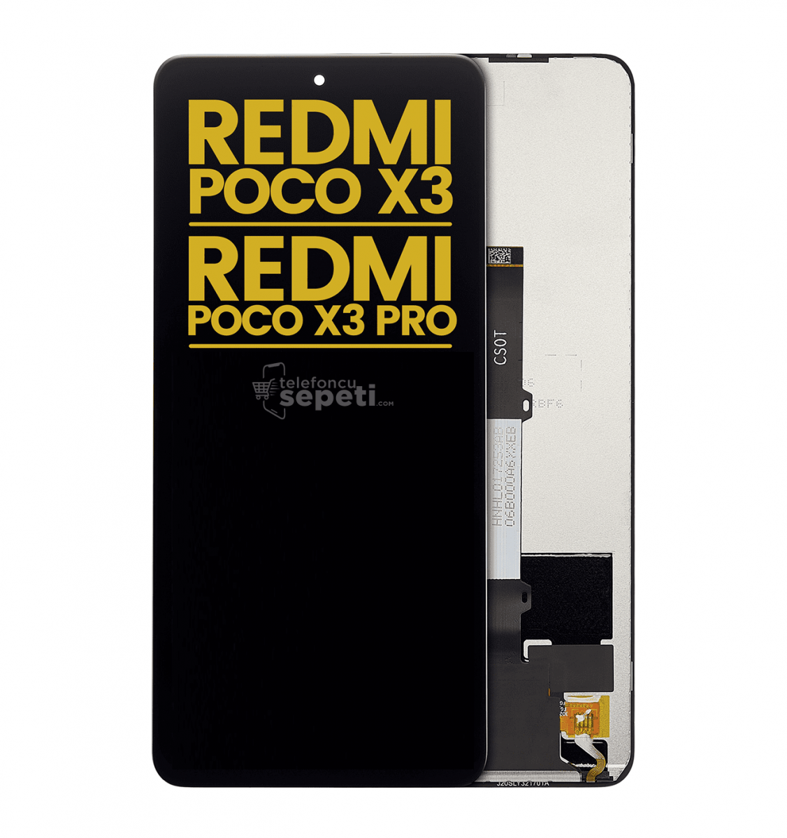 Poco x3 Pro Ekran Dokunmatik Siyah Çıtasız %100 Orijinal