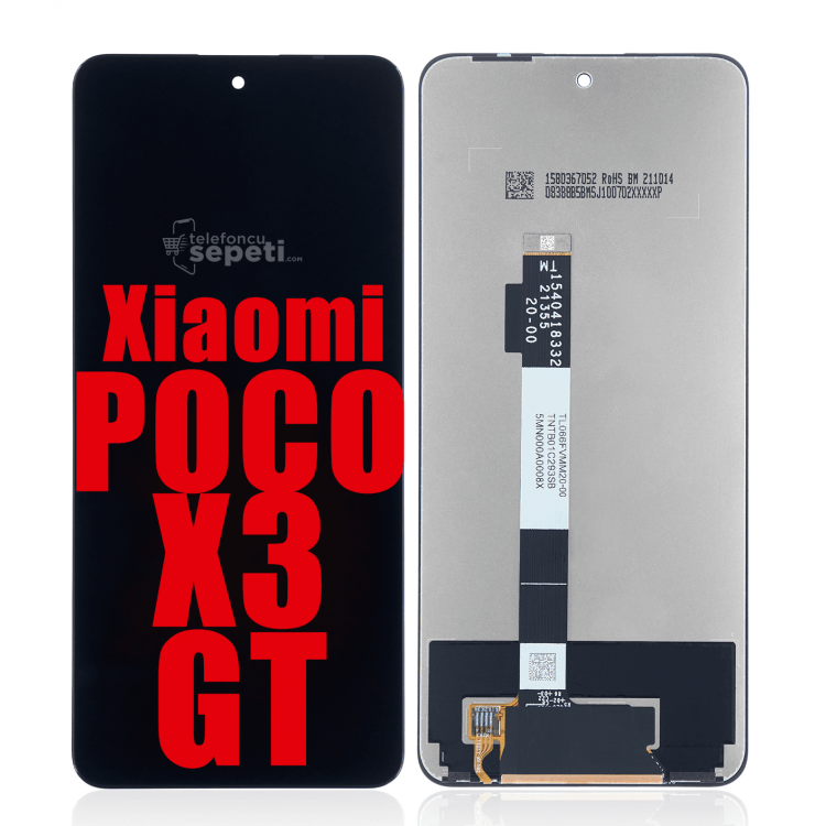 Xiaomi Poco x3 Gt Ekran Dokunmatik Siyah Çıtasız A Plus Kalite