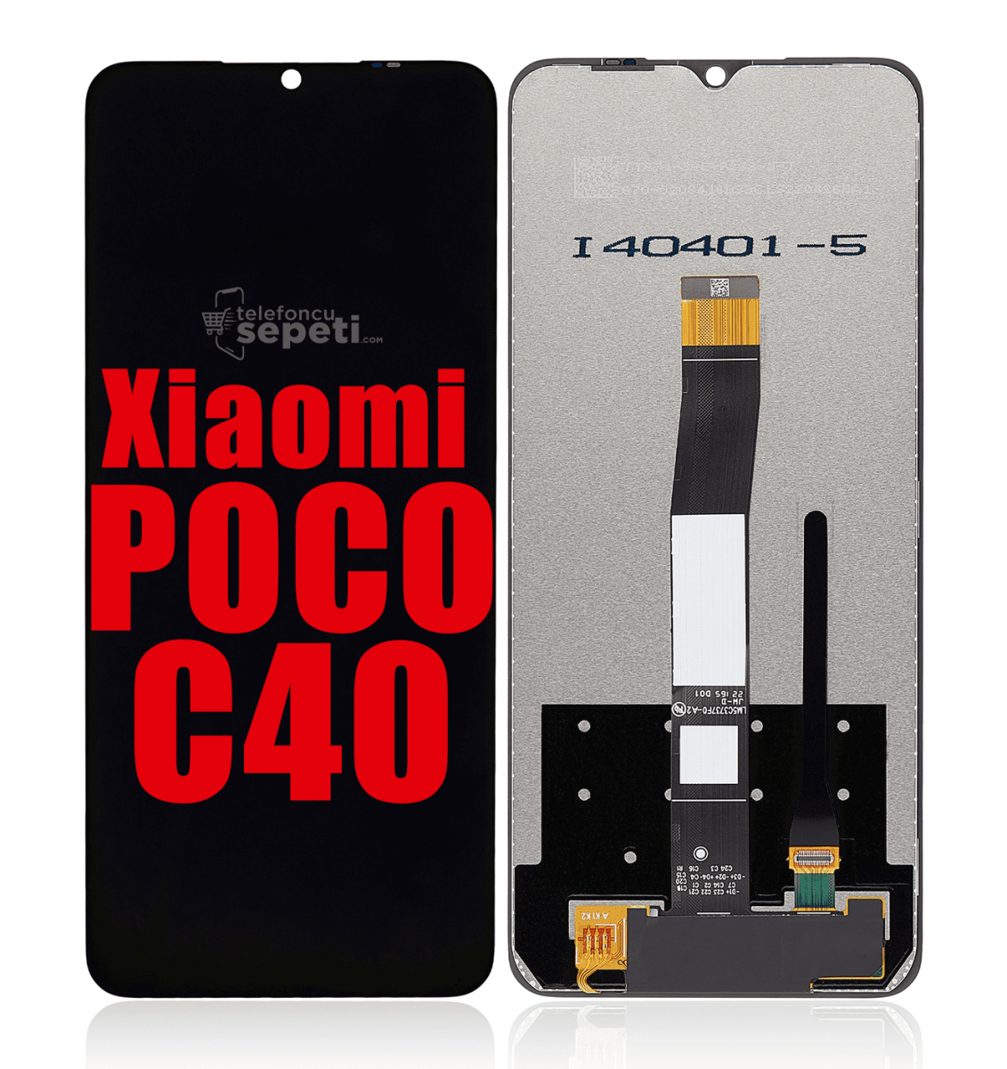 Xiaomi Poco c40 Ekran Dokunmatik Siyah Çıtasız A Plus Kalite
