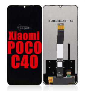 Xiaomi Poco c40 Ekran Dokunmatik Siyah Çıtasız A Plus Kalite