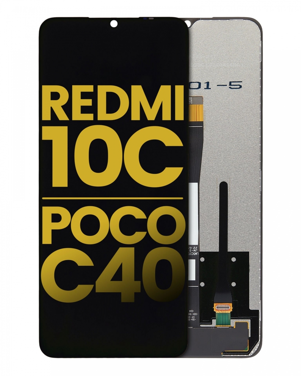 Xiaomi Redmi 10c Ekran Dokunmatik Siyah Çıtasız Orjinal