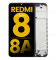 Xiaomi Redmi 8a Ekran Dokunmatik Siyah Çıtalı %100 Orijinal