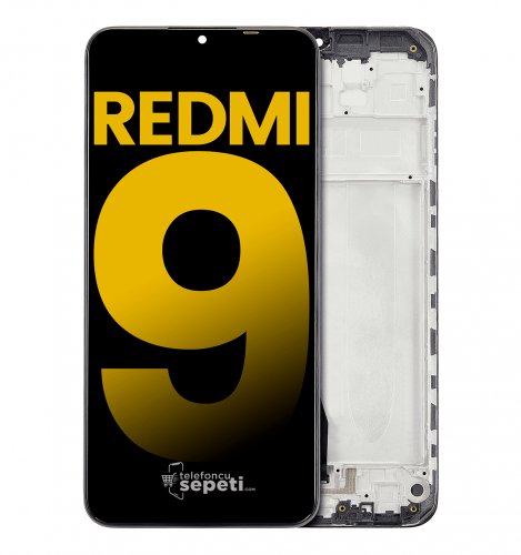 Xiaomi Redmi 9 Ekran Dokunmatik Siyah Çıtalı %100 Orijinal