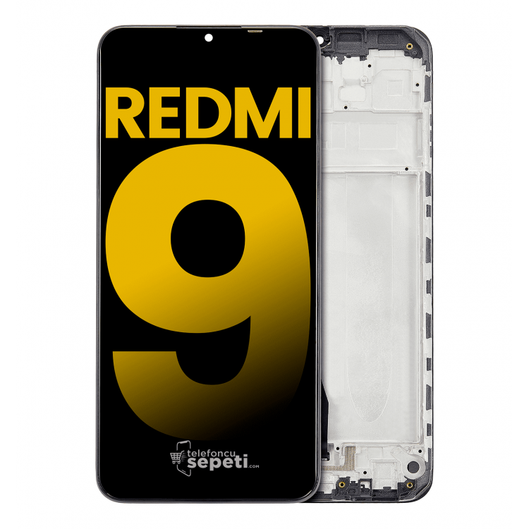 Xiaomi Redmi 9 Ekran Dokunmatik Siyah Çıtalı Orjinal