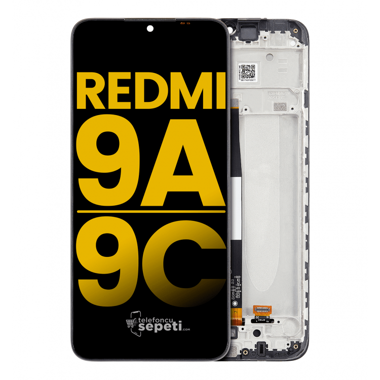 Xiaomi Redmi 9c Ekran Dokunmatik Siyah Çıtalı %100 Orijinal