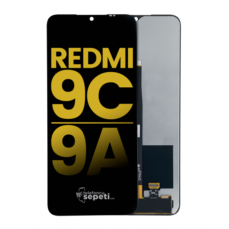 Xiaomi Redmi 9c Ekran Dokunmatik Siyah Çıtasız %100 Orijinal