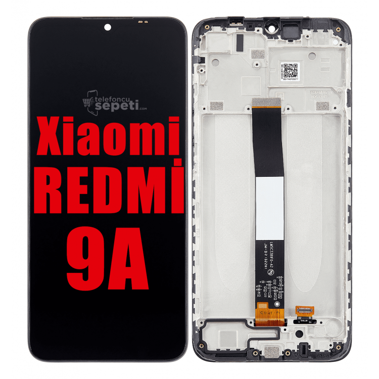 Xiaomi Redmi 9a Ekran Dokunmatik Siyah Çıtalı A Plus Kalite