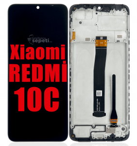 Xiaomi Redmi 10c Ekran Dokunmatik Siyah Çıtalı A Plus Kalite