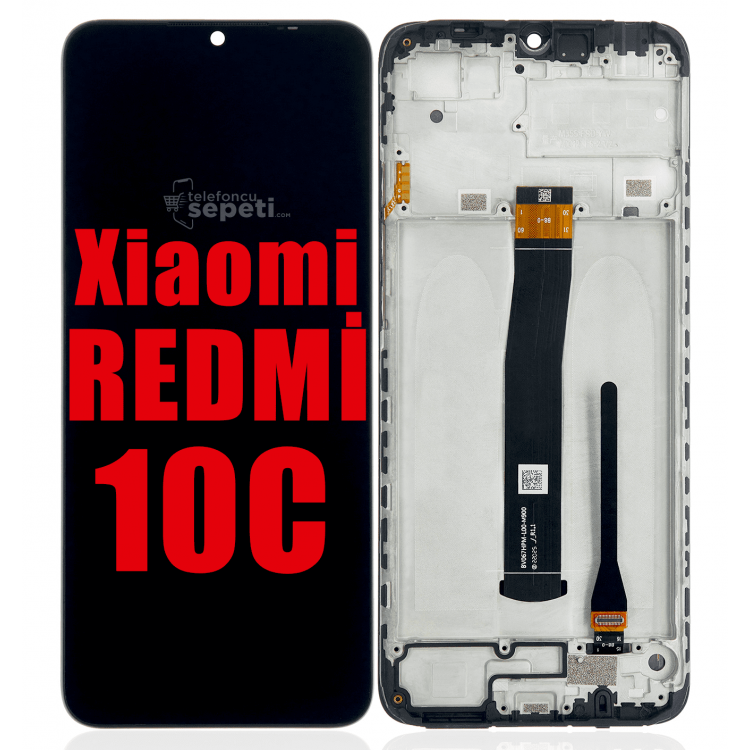 Xiaomi Redmi 10c Ekran Dokunmatik Siyah Çıtalı A Plus Kalite
