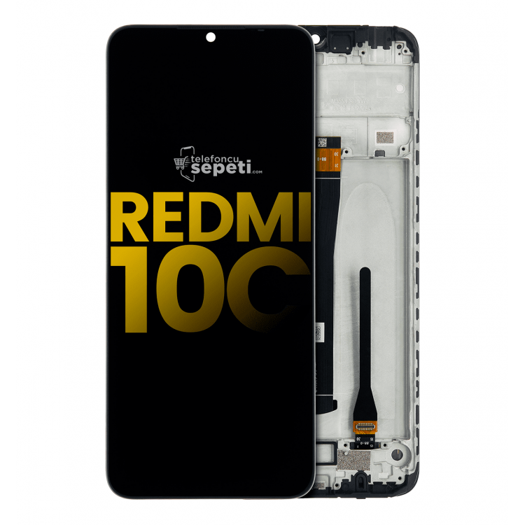 Xiaomi Redmi 10c Ekran Dokunmatik Siyah Çıtalı %100 Orijinal