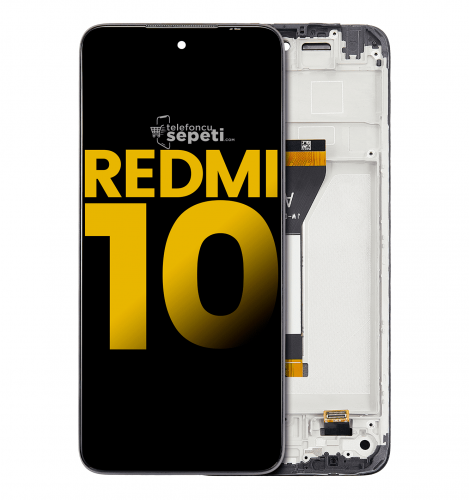Xiaomi Redmi 10 Ekran Dokunmatik Siyah Çıtalı %100 Orijinal
