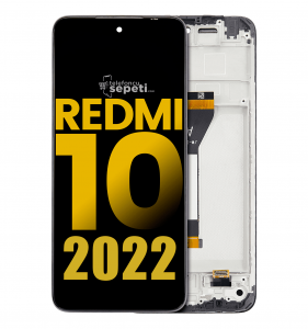 Xiaomi Redmi 10 2022 Ekran Dokunmatik Siyah Çıtalı Orjinal