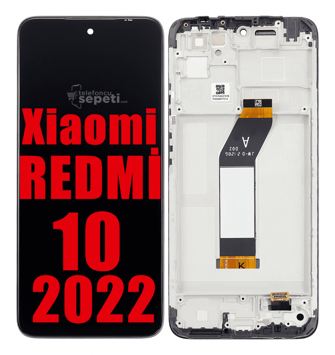 Xiaomi Redmi 10 2022 Ekran Dokunmatik Siyah Çıtalı A Plus Kalite Xiaomi Redmi 10 2022 Ekran Dokunmatik Siyah Çıtalı A Plus Kalite