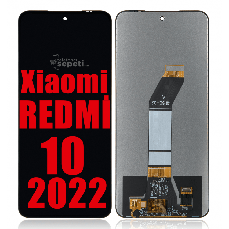 Xiaomi Redmi 10 2022 Ekran Dokunmatik Siyah Çıtasız A Plus Kalite