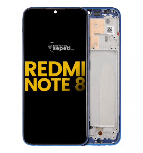 Xiaomi Redmi Note 8 Lcd Ekran Dokunmatik Siyah Çıtalı %100 Orijinal
