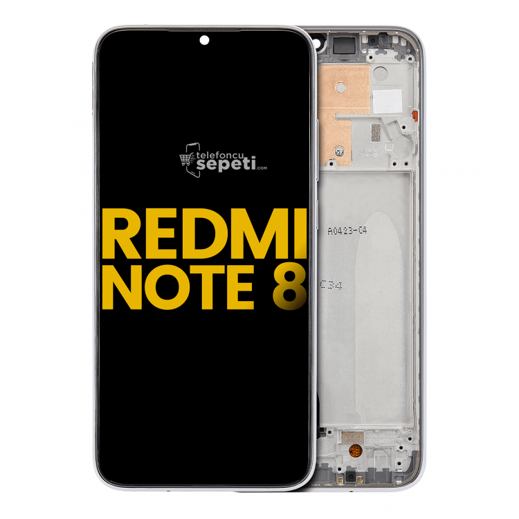 Xiaomi Redmi Note 8 Lcd Ekran Dokunmatik Siyah Çıtalı Orjinal
