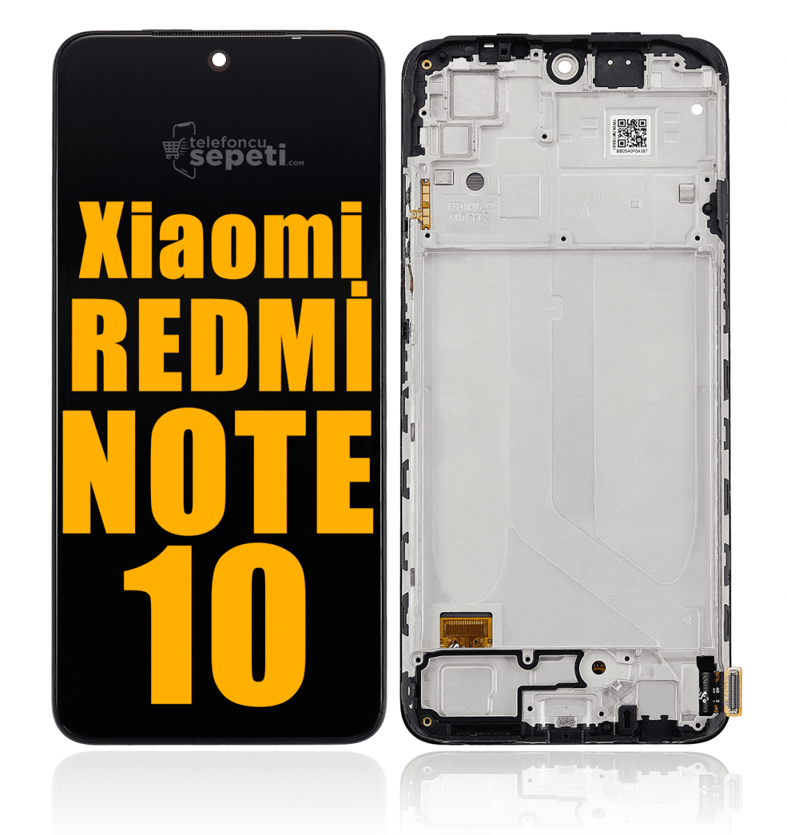 Xiaomi Redmi Note 10 Ekran Dokunmatik Siyah Çıtalı Oled Üstün Kalite