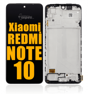 Xiaomi Redmi Note 10 Ekran Dokunmatik Siyah Çıtalı Oled Üstün Kalite