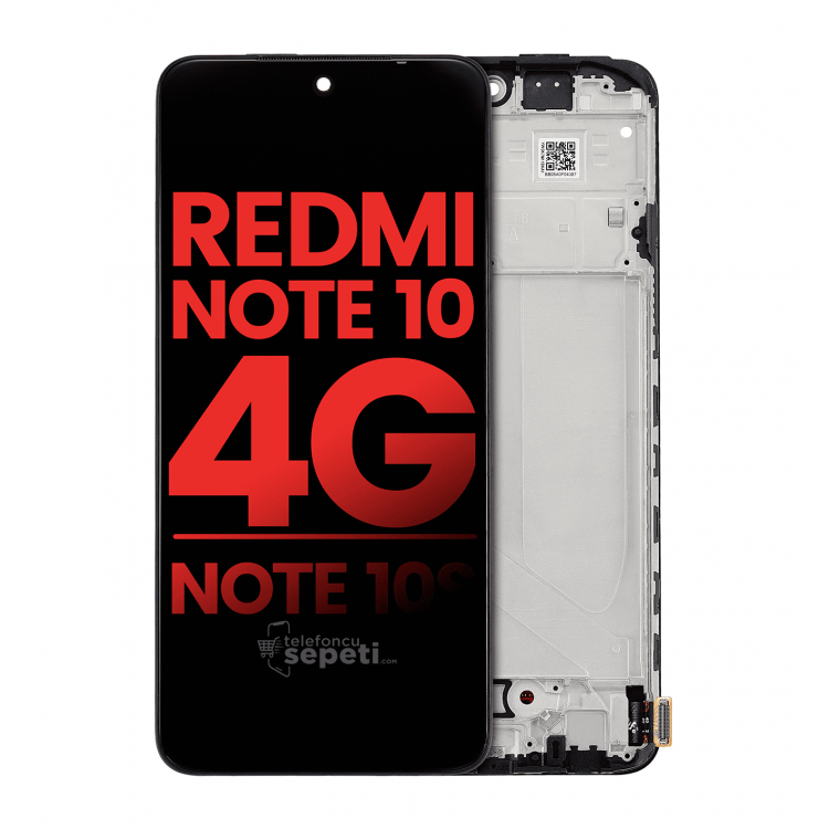 Xiaomi Redmi Note 10 Ekran Dokunmatik Siyah Çıtalı Orijinal