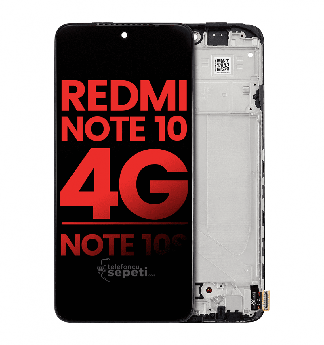 Xiaomi Redmi Note 10s Ekran Dokunmatik Siyah Çıtalı Orijinal