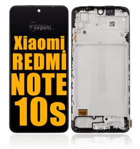 Xiaomi Redmi Note 10s Ekran Dokunmatik Siyah Çıtalı Oled Üstün Kalite