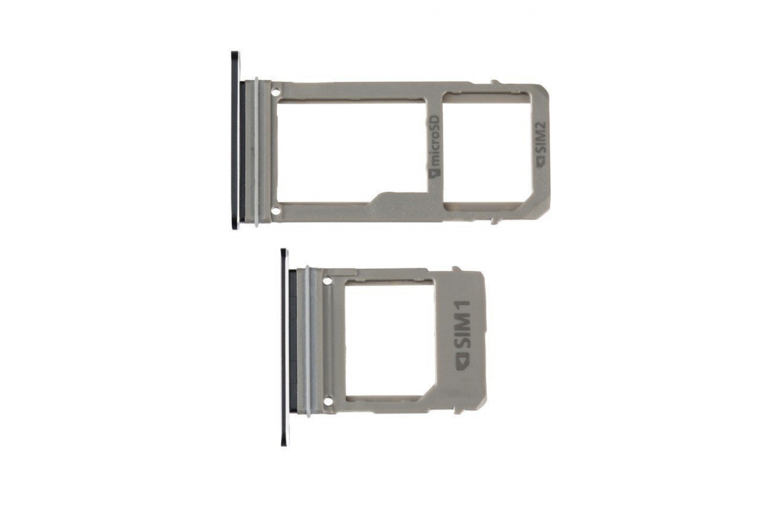 Samsung Galaxy A320 Sim Kart Tepsisi Siyah Çift