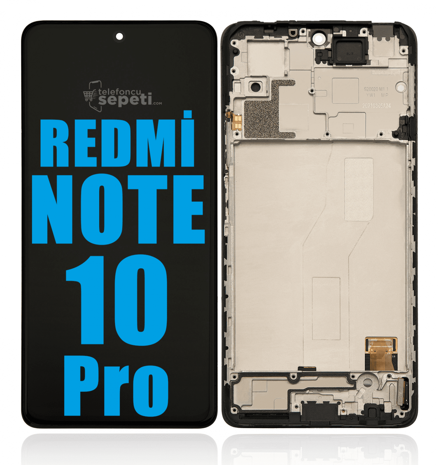 Xiaomi Redmi Note 10 Pro Max Ekran Dokunmatik Siyah Çıtalı A Plus Kalite
