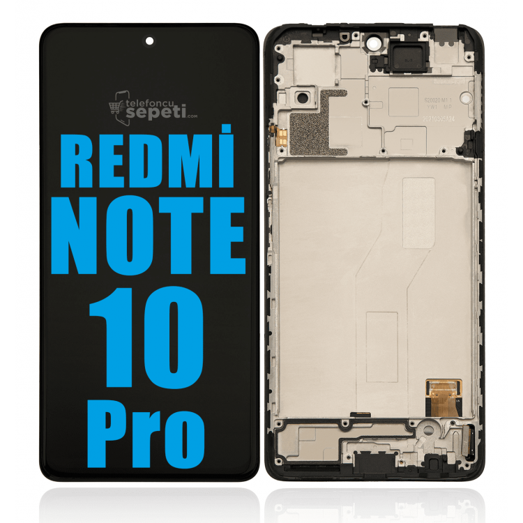 Xiaomi Redmi Note 10 Pro Max Ekran Dokunmatik Siyah Çıtalı A Plus Kalite