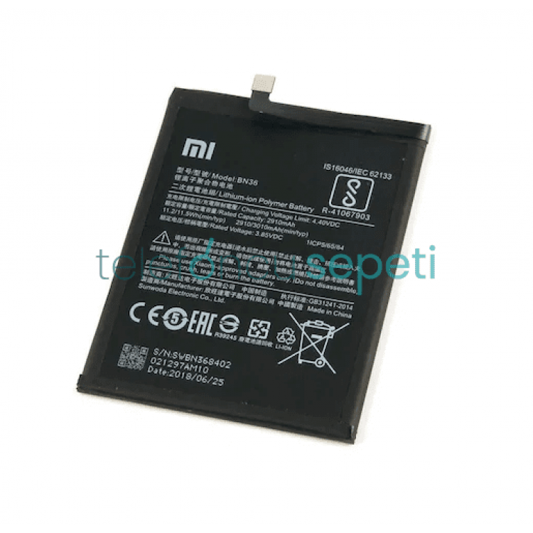 Xiaomi Mi A2 BN36 Batarya Pil Orjinal