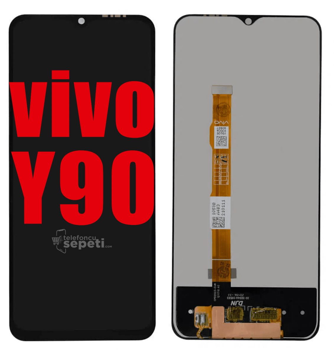 Vivo Y90 Ekran Dokunmatik Siyah Çıtasız Orjinal