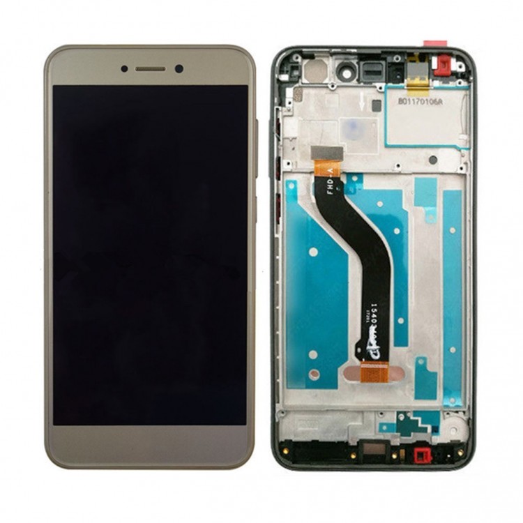 Huawei P9 Lite 2017 Ekran Dokunmatik Gold Çıtalı