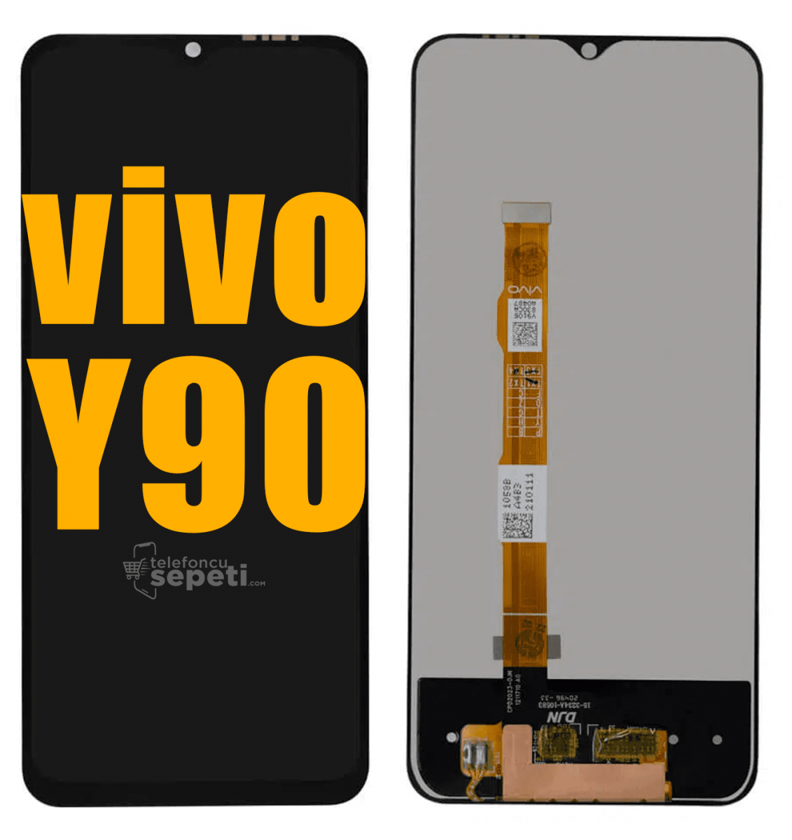 Vivo Y90 Ekran Dokunmatik Siyah Çıtasız A Plus Kalite