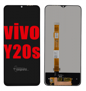 Vivo Y20s Ekran Dokunmatik Siyah Çıtasız Orjinal