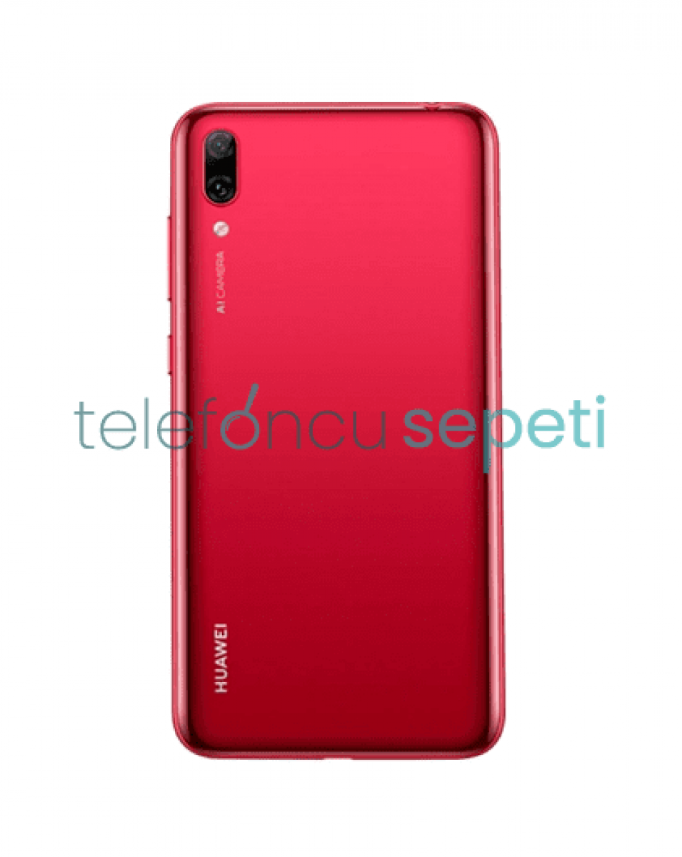 Huawei Y7 2019 Arka Kapak Kırmızı