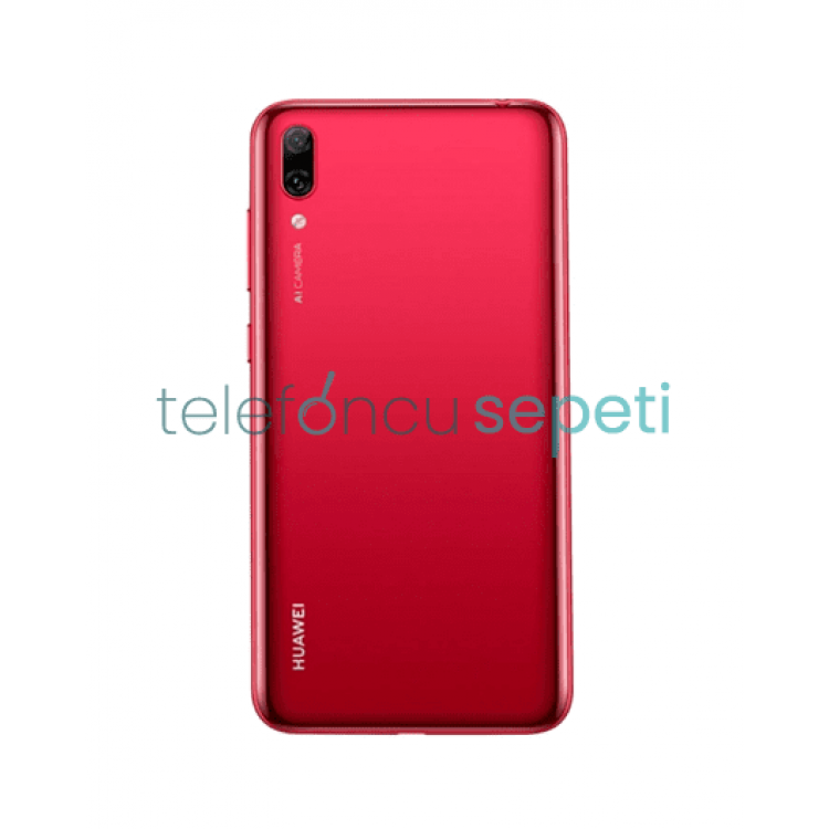 Huawei Y7 2019 Arka Kapak Kırmızı
