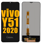 Vivo Y51 2020 Ekran Dokunmatik Siyah Çıtasız A Plus Kalite