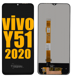 Vivo Y51 2020 Ekran Dokunmatik Siyah Çıtasız A Plus Kalite