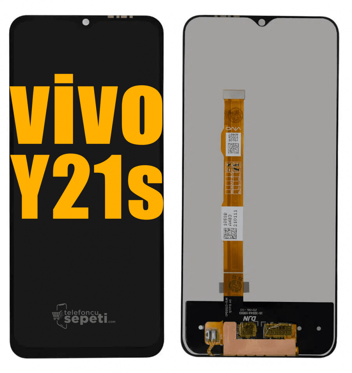 Vivo Y21s Ekran Dokunmatik Siyah Çıtasız A Plus Kalite