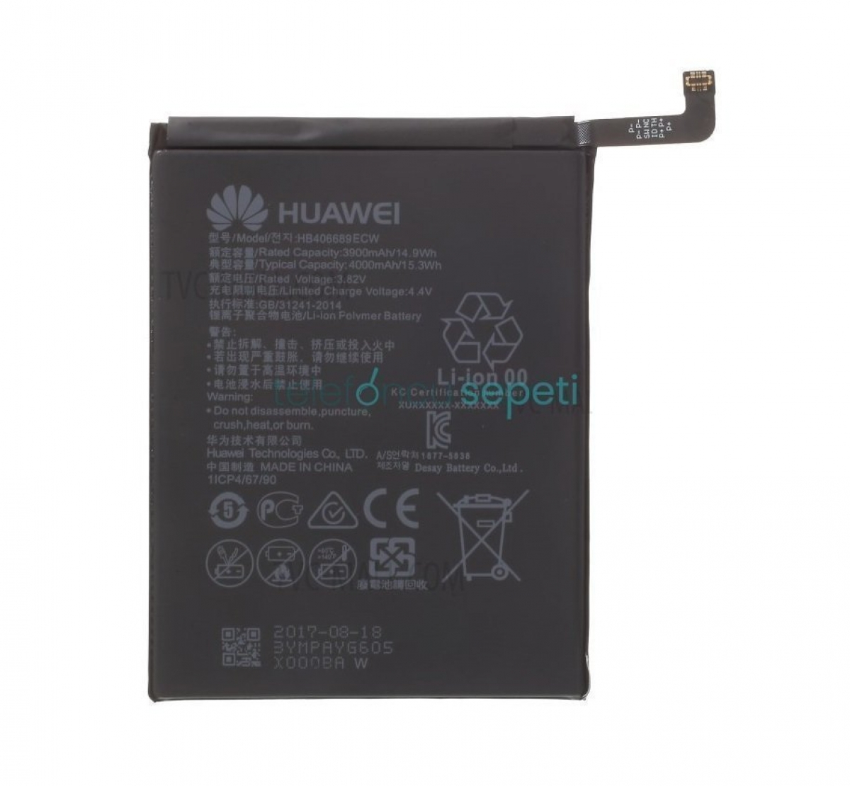 Huawei Y7 2019 Batarya Pil Orjinal
