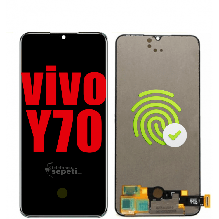 Vivo Y70 Ekran Dokunmatik Siyah Çıtasız Orjinal