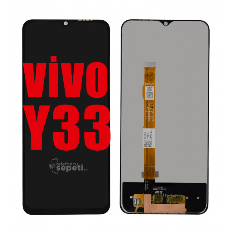 Vivo Y33 Ekran Dokunmatik Siyah Çıtasız Orjinal