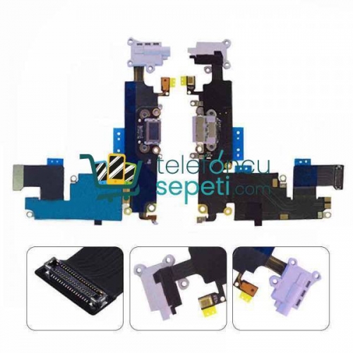 iPhone 6s Kulaklık Soketli Şarj Soketli Film Beyaz Orjinal Servis